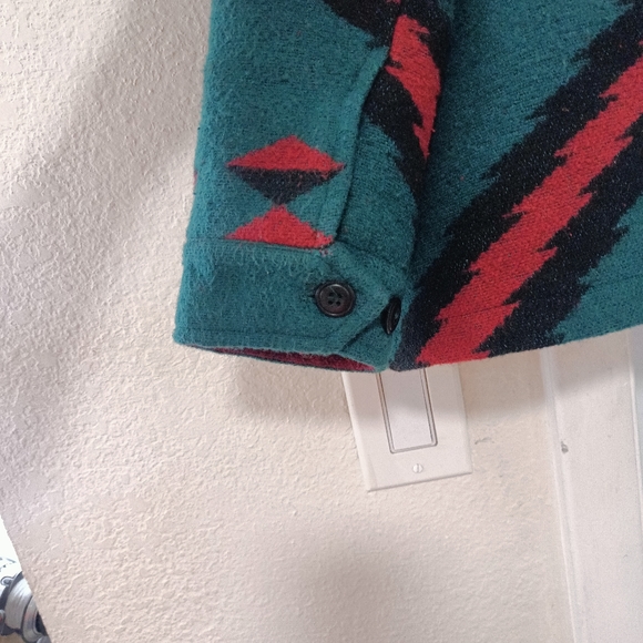 Ralph Lauren Country  southwest Aztec women's jacket wool blend sz L USA RARE - Picture 5 of 15